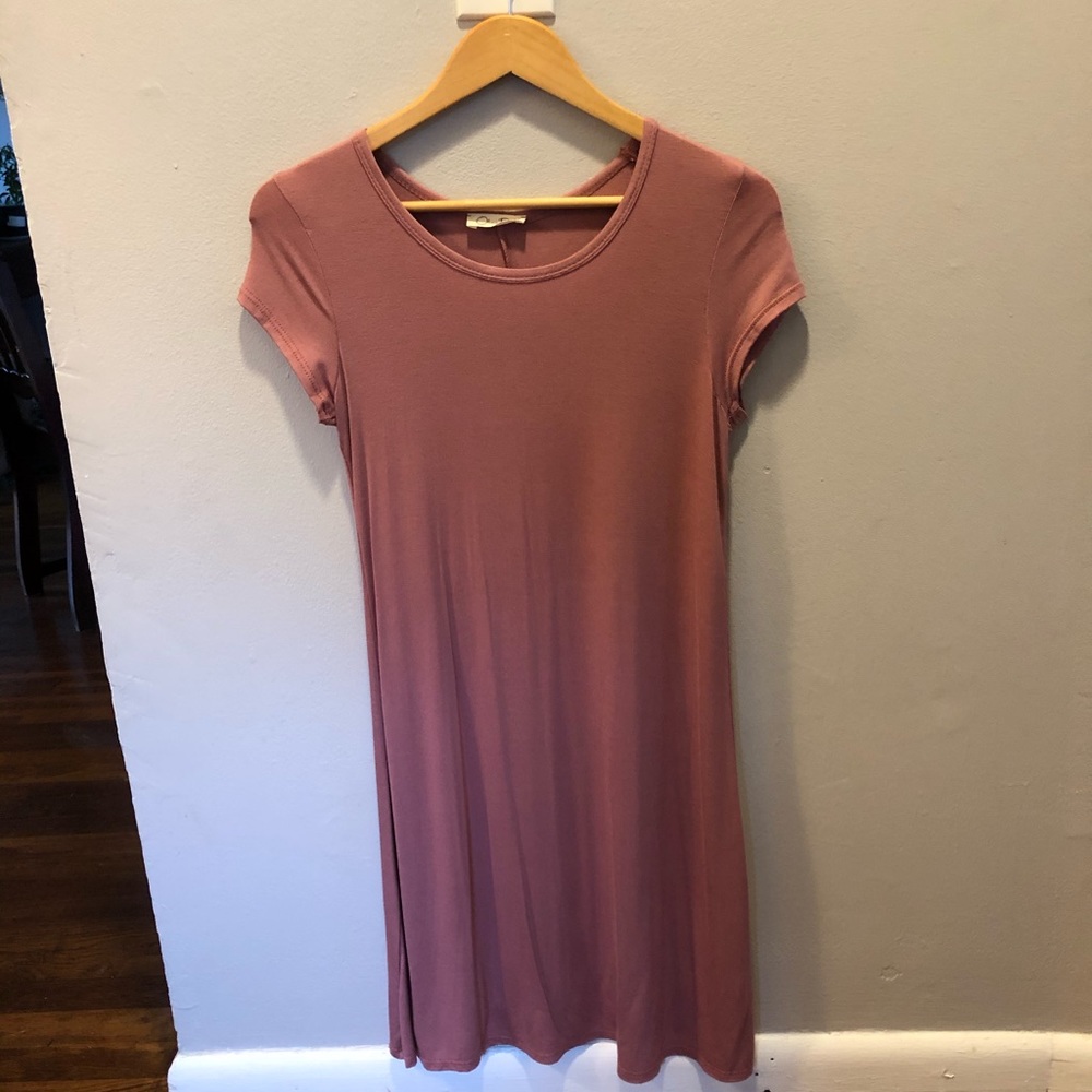 Blush T-shirt dress